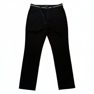 Like new EXPRESS Black Skinny Pants 31x28 Stretch+ Dress Pants Gray Waistband